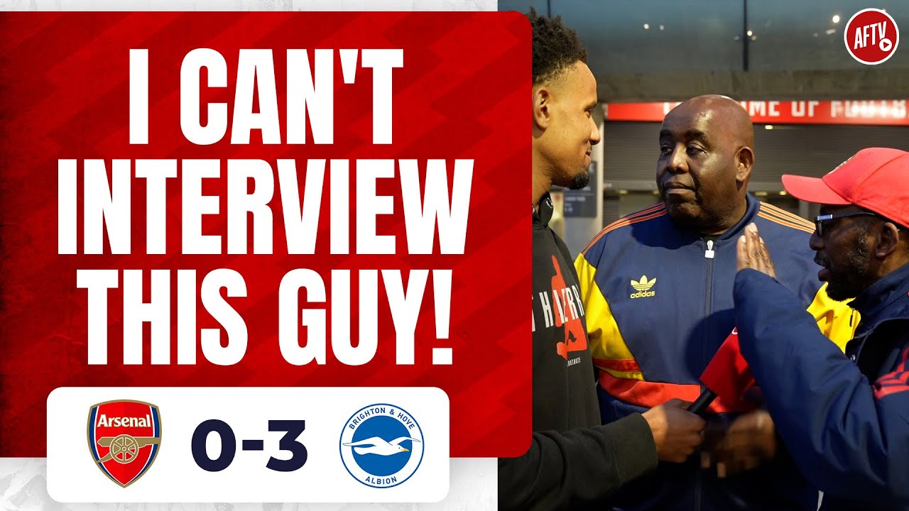 Arsenal 0-3 Brighton | I Can't Interview This Guy! (Ty)