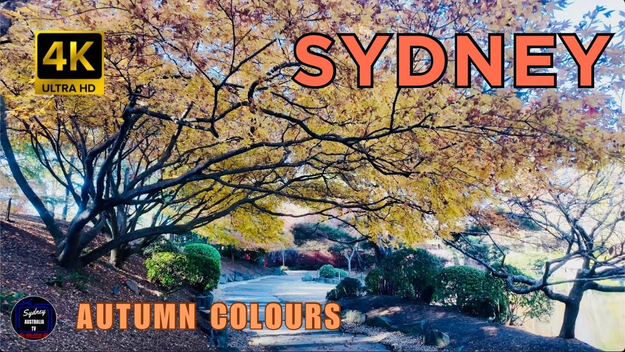 [4K] AUTUMN COLOURS AT AUBURN GARDENS SYDNEY AUSTRALIA