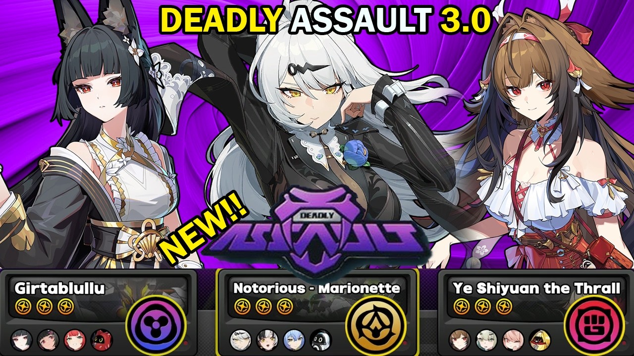 NEW Deadly Assault! | Miyabi, Yixuan & Ye Shunguang | 9 Star Clear | Zenless Zone Zero ZZZ 3.0【ゼンゼロ】