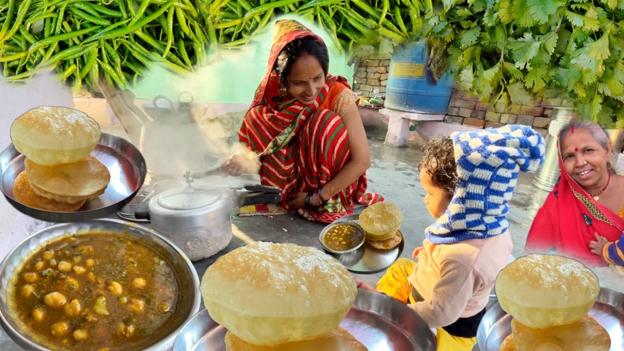 छोले भटूरे बनाने की आसान विधि ऐसी कि हर भटूरा फुलेगा | Chhole Bhature Banana | Soni Village Life