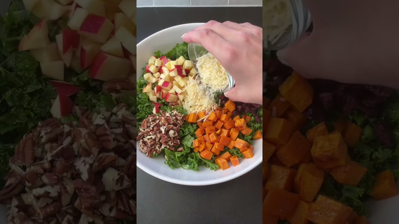 Fall Harvest Salad with Creamy Tahini Dressing