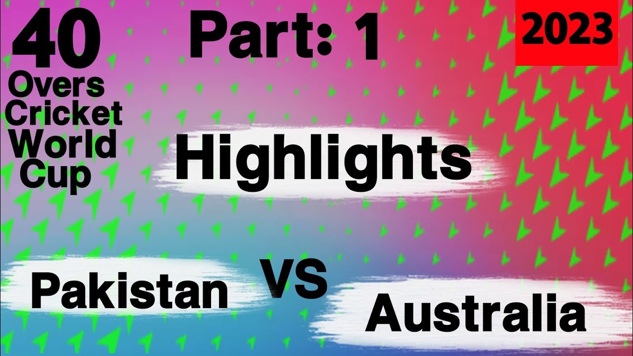 Over 40s Cricket Global Cup in Karachi | Pakistan vs Australia | Highlights | Part 1 #pakvsaus