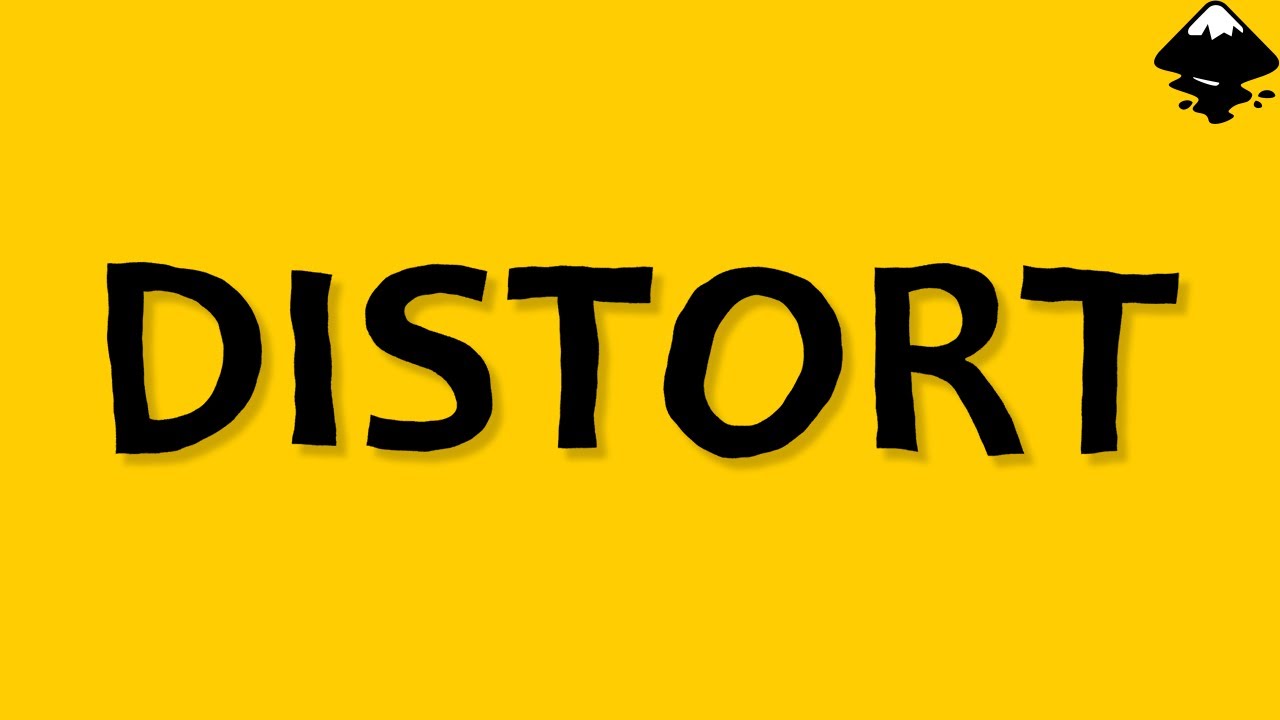 How to add a random distortion to text in Inkscape