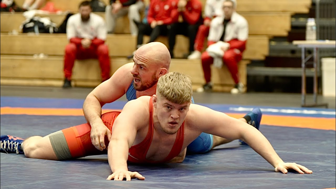 Mindaugas Venckaitis (LTU) vs Gerard Kurniczak (POL) 97kg. Greco-roman men wrestling tournament.