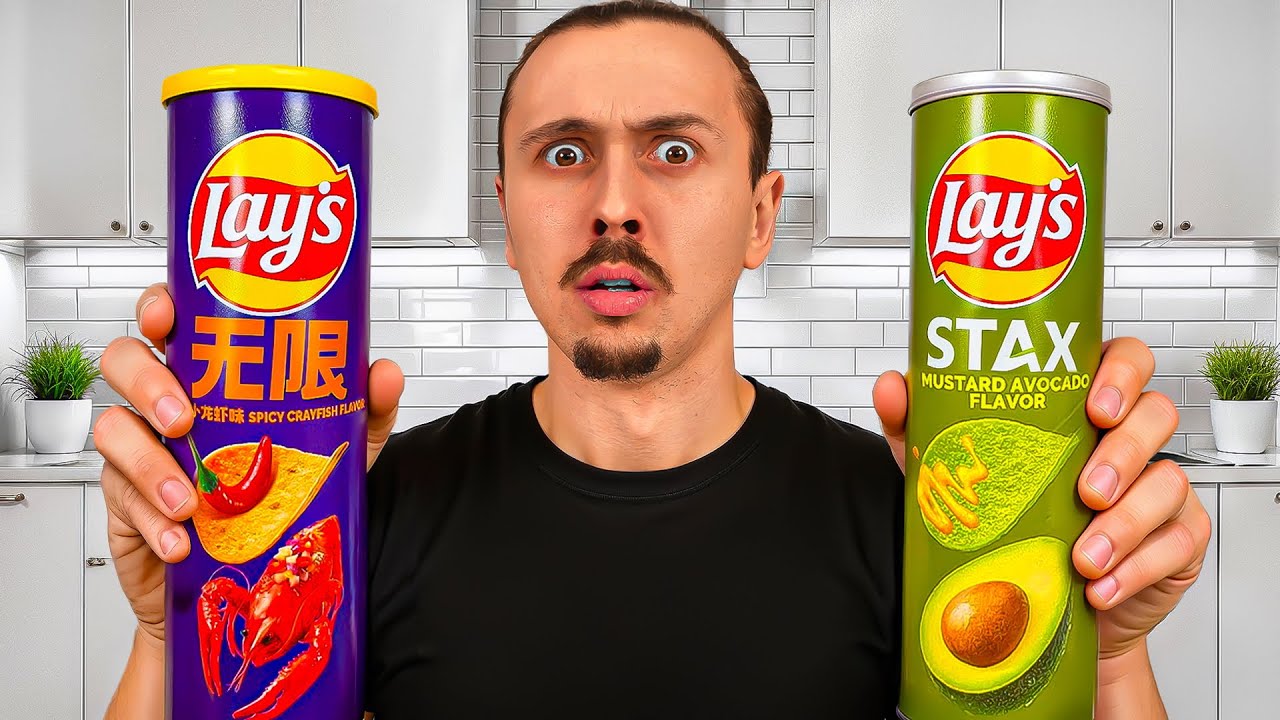 Je teste 10 vari&eacute;t&eacute;s insolites de chips Lay's