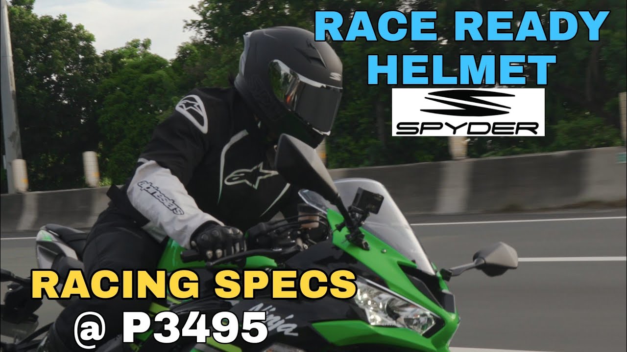 SPY RACING X ZX6R | LIGHTER THAN RPHA 11 | AFFORDABLE RACE READY HELMET BY SPYDER