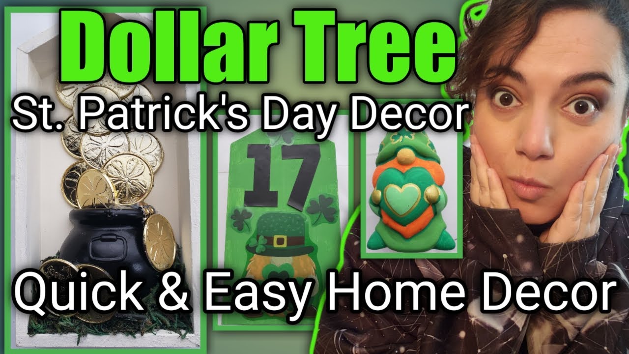 Quick & Easy Dollar Tree DIYs | St. Patrick's Day Decor | March DIYs 2022