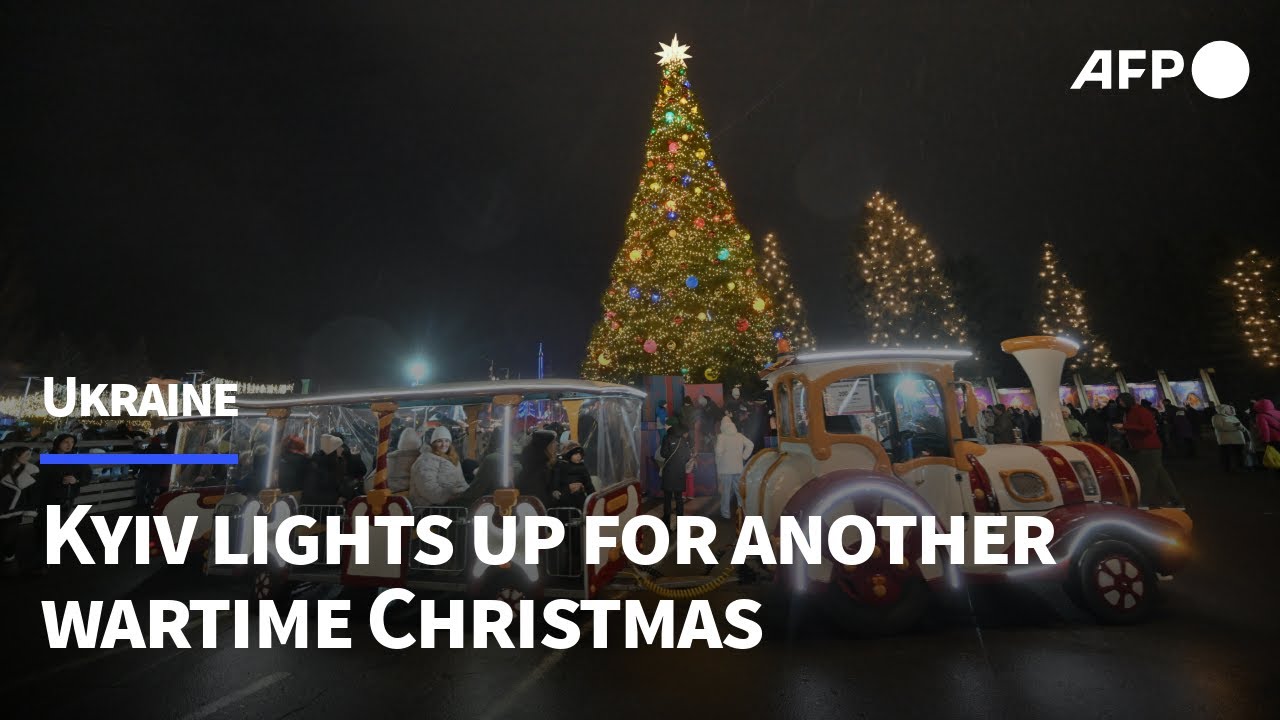 Festive cheer lights up Kyiv as it marks another wartime Christmas | AFP