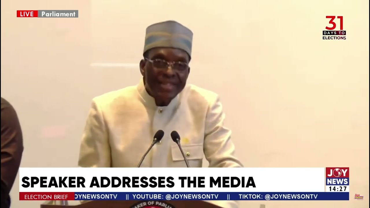 Speaker addresses the media: Executive and Judiciary colluding to weaken parliament - Bagbin