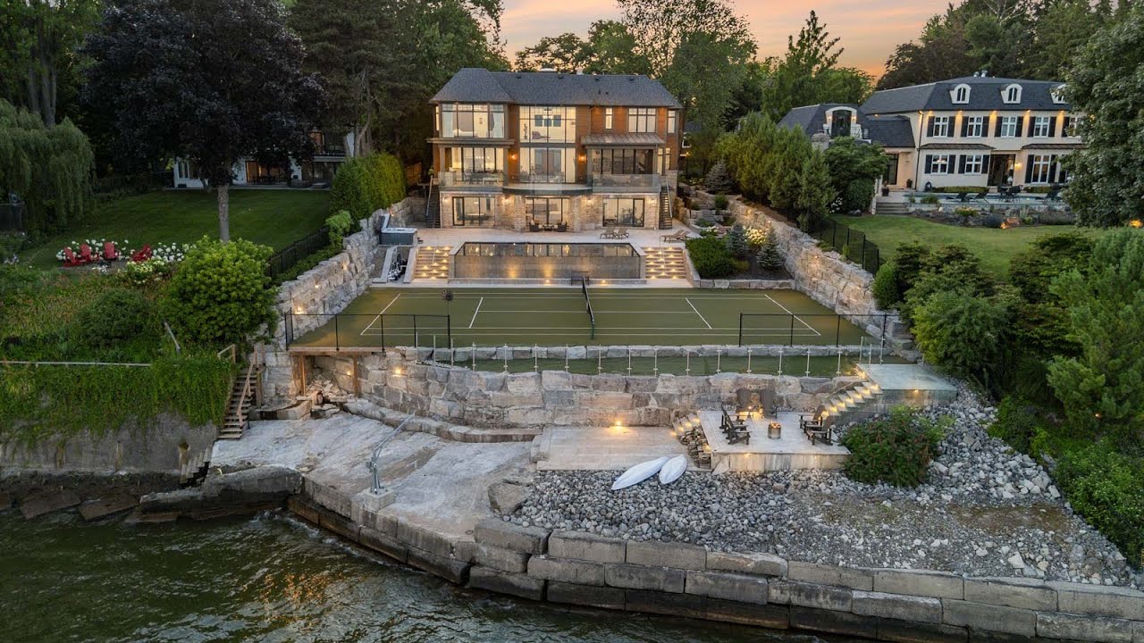 Inside a $15M Waterfront Estate in Burlington | 140 Secord Lane