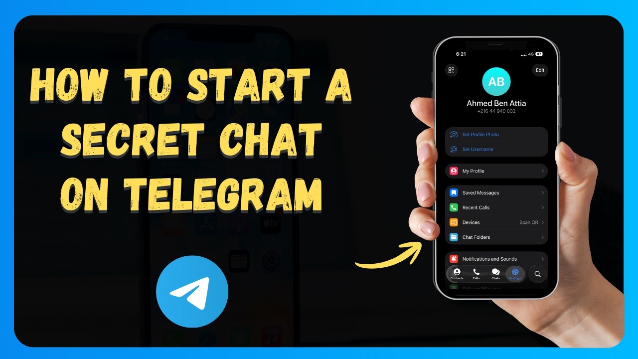 Как начать секретный чат в Telegram 🕵️ [Новое обновление 2026 года]