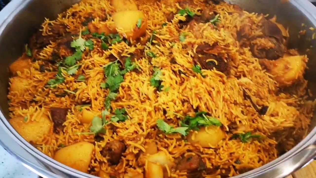 A big pot of Lamb Ahkni...  fall off the bone meat and a meal rich with flavor