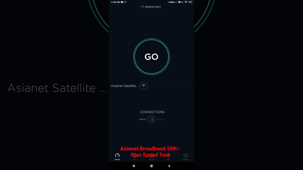 Asianet Broadband Plan 599/- 60Mbps Speed Test