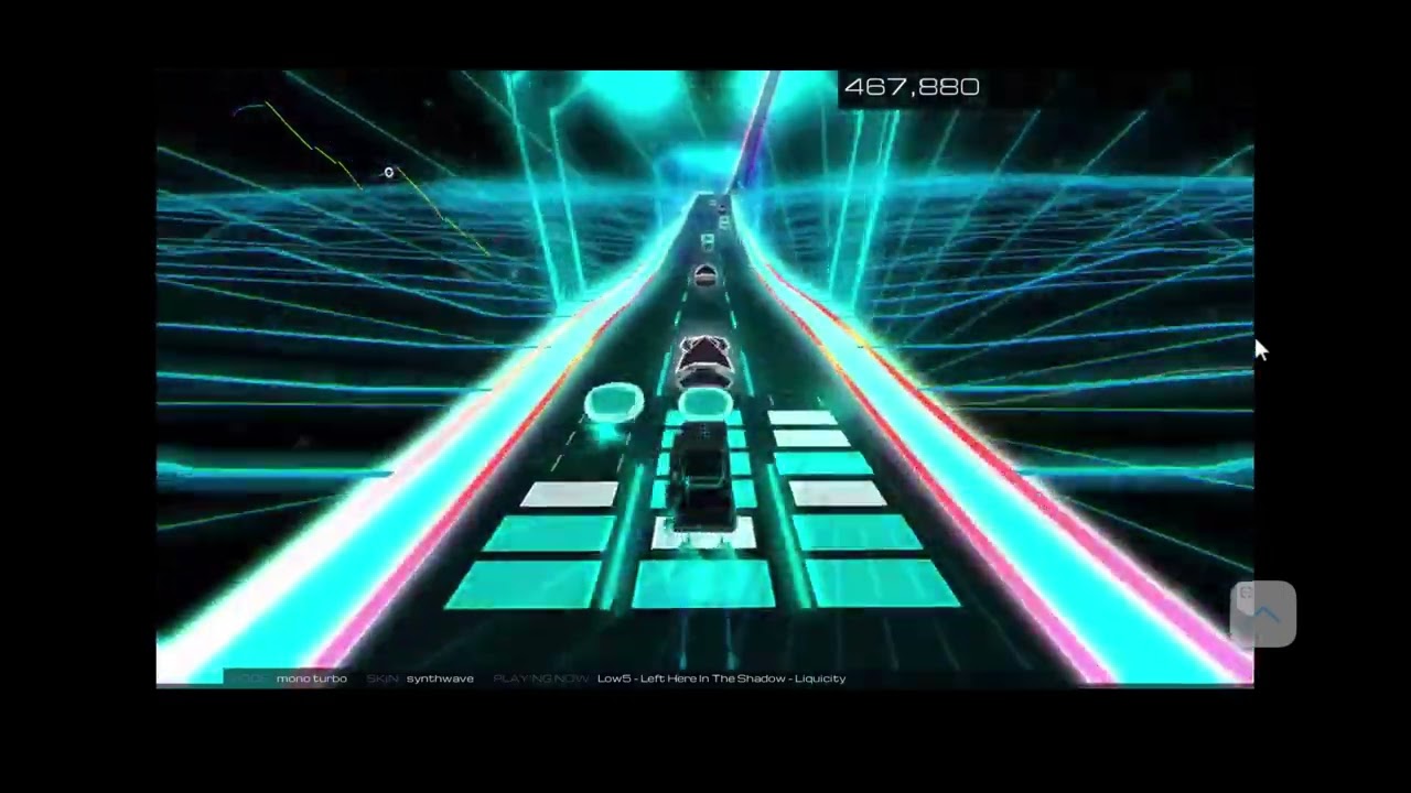 Audiosurf 2 Ep. 3711: Low5 - Left Here In The Shadow. 859K score. Mono Turbo.