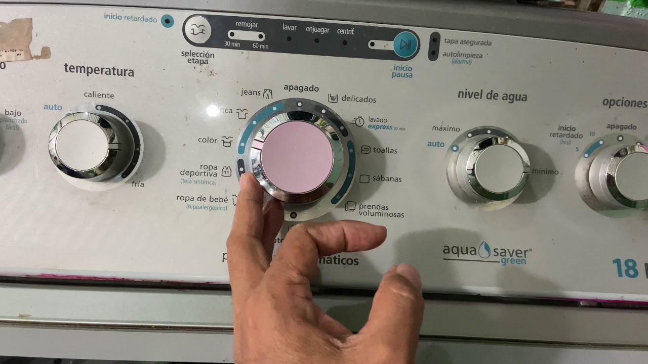 Cómo resetear Lavadora mabe aqua Saver de 18 kg cuando se bloquea?