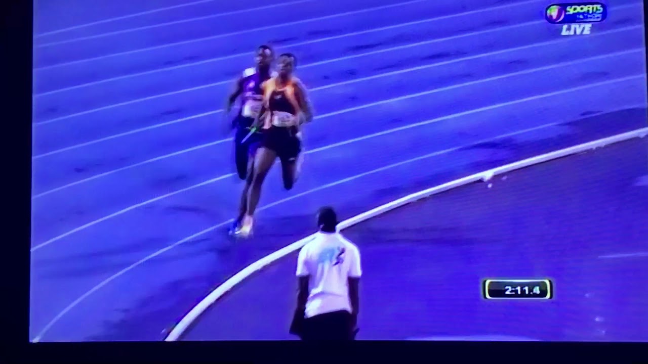 KINGSTON COLLEGE 3:15.15 WON THEIR HEAT OF THE BOYS 4x400m OPEN BOYS AND GIRLS CHAMPIONSHIP 2018