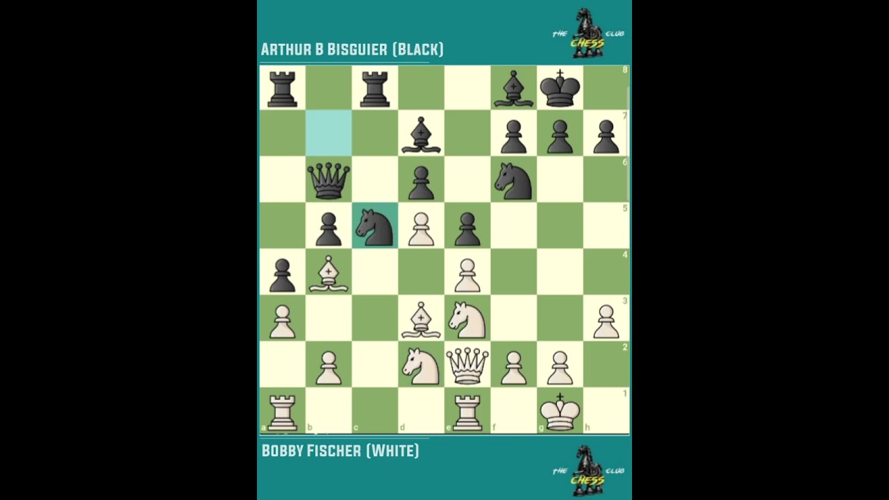 Bobby Fischer vs Arthur B Bisguier ◉ U.S.A Chess Championship | New York - USA, 1958.