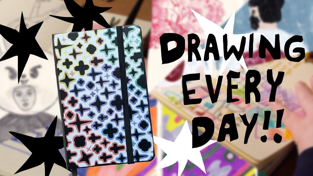✎ ༘ One week sketchbook challenge!! Filling a sketchbook in 7 days ★★