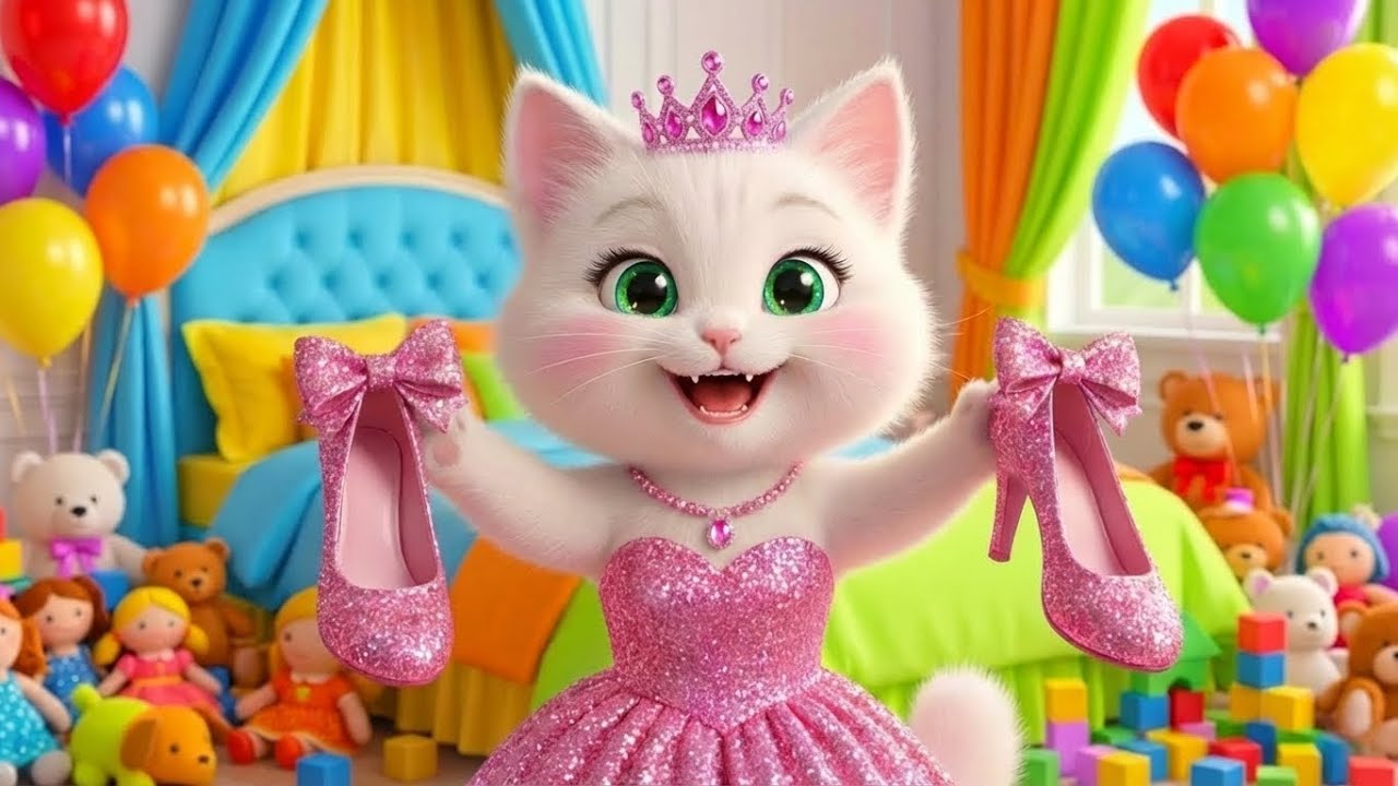 Cute Kitten’s First Makeup At Super Balloon Festival 💄Mom and Kitten Catwalk🐱|Cat Makeup #AIcatstory