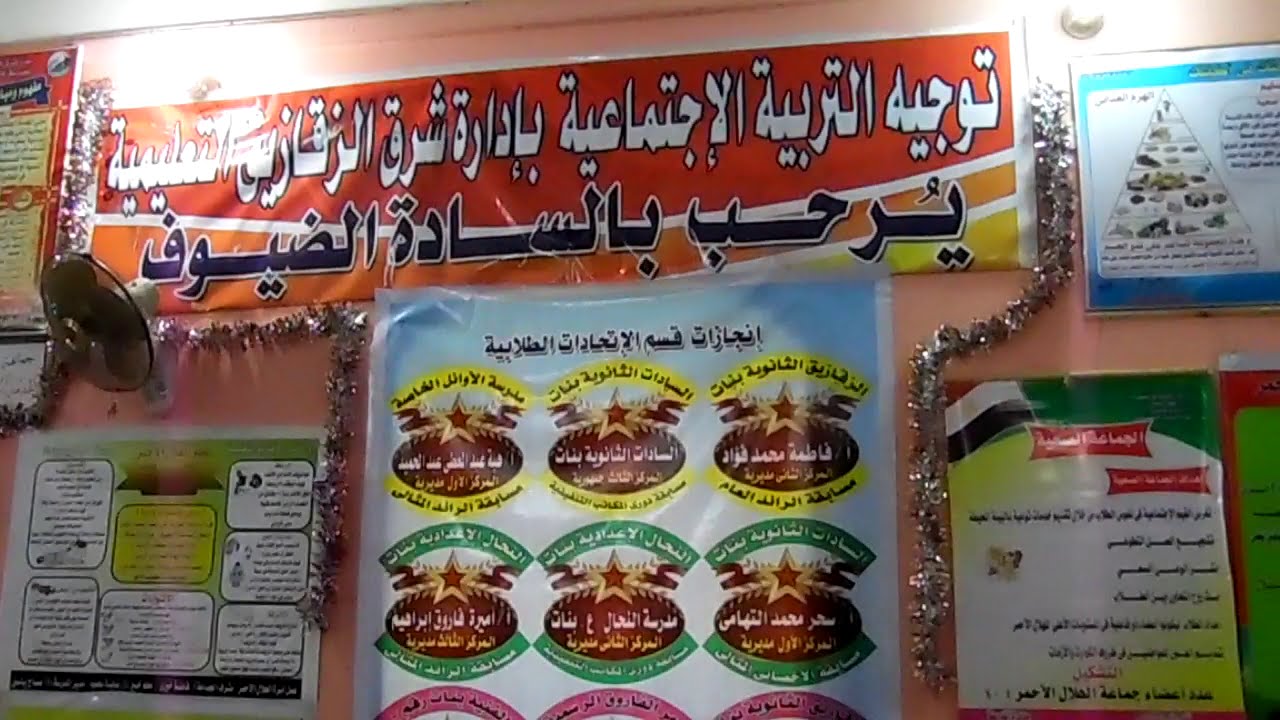 عرض تفصيلي لمعرض التربية الإجتماعية بالمعرض الختامي للأنشطة بإدارة شرق الزقازيق 2015 2016