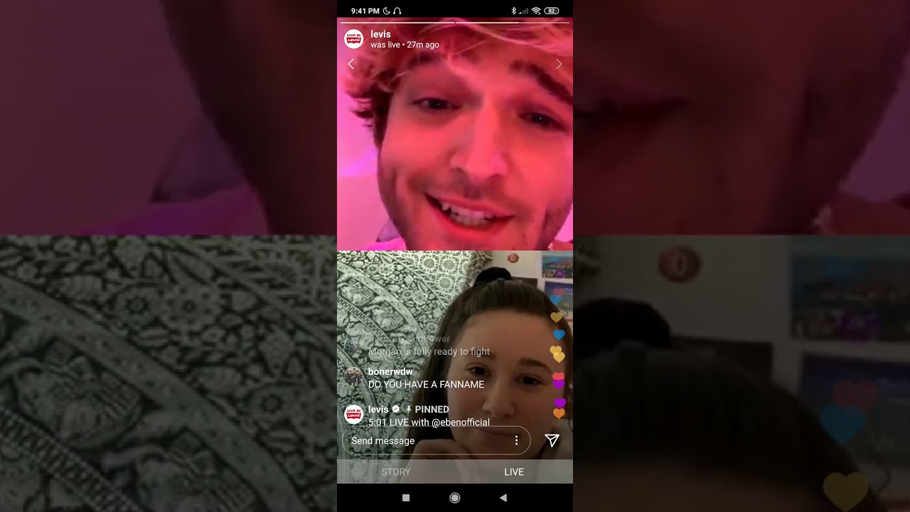 Eben instagram live on levi's|| april 30 2020