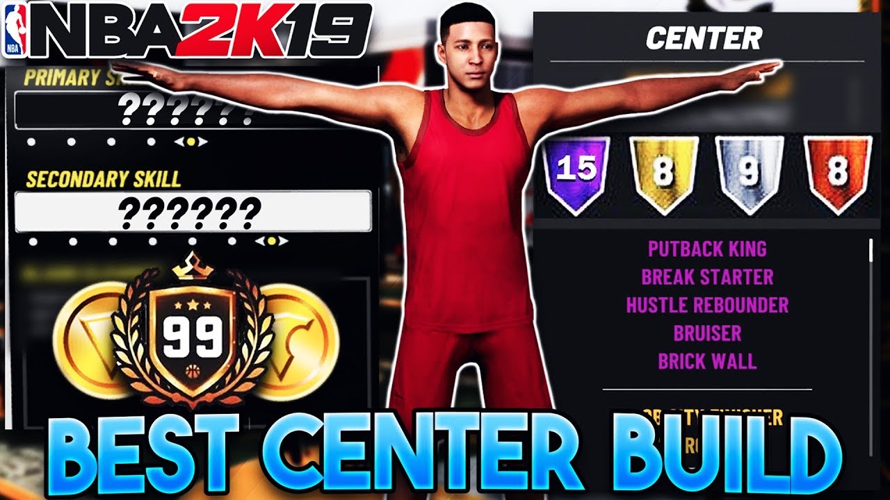 NBA 2K19 BEST CENTER BUILD! Best Big Man Build for Rebounding! (Best Glass Cleaner Build)