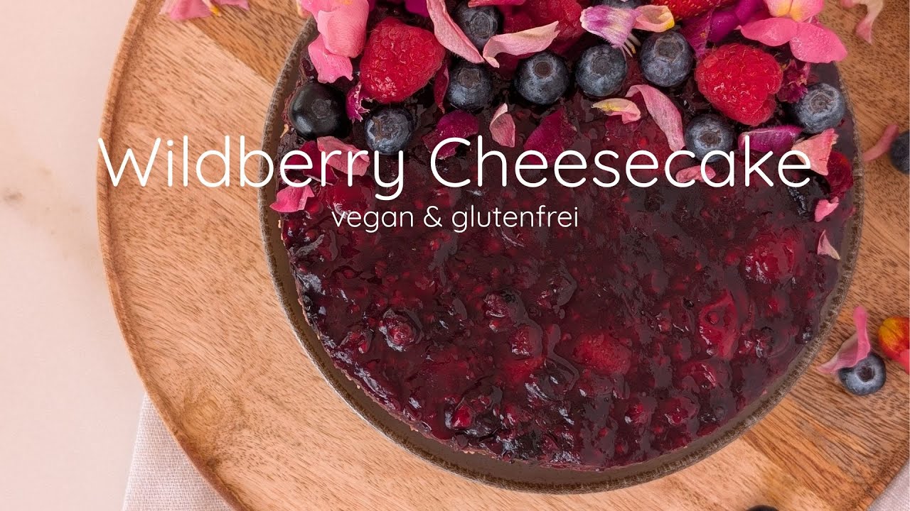 Wildberry Cheesecake, vegan & glutenfrei