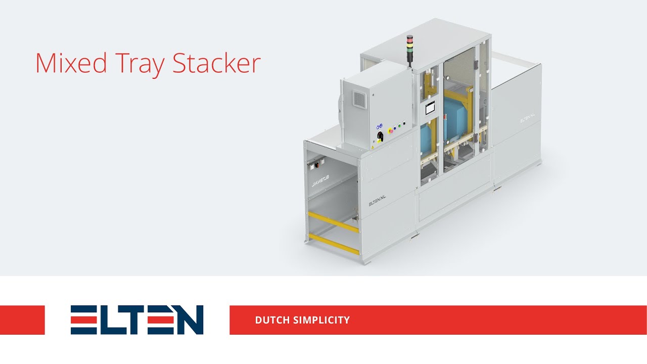 Mixed Tray Stacker | Elten Logistic Systems | A part of a bigger supply chain | Integrated bypass
