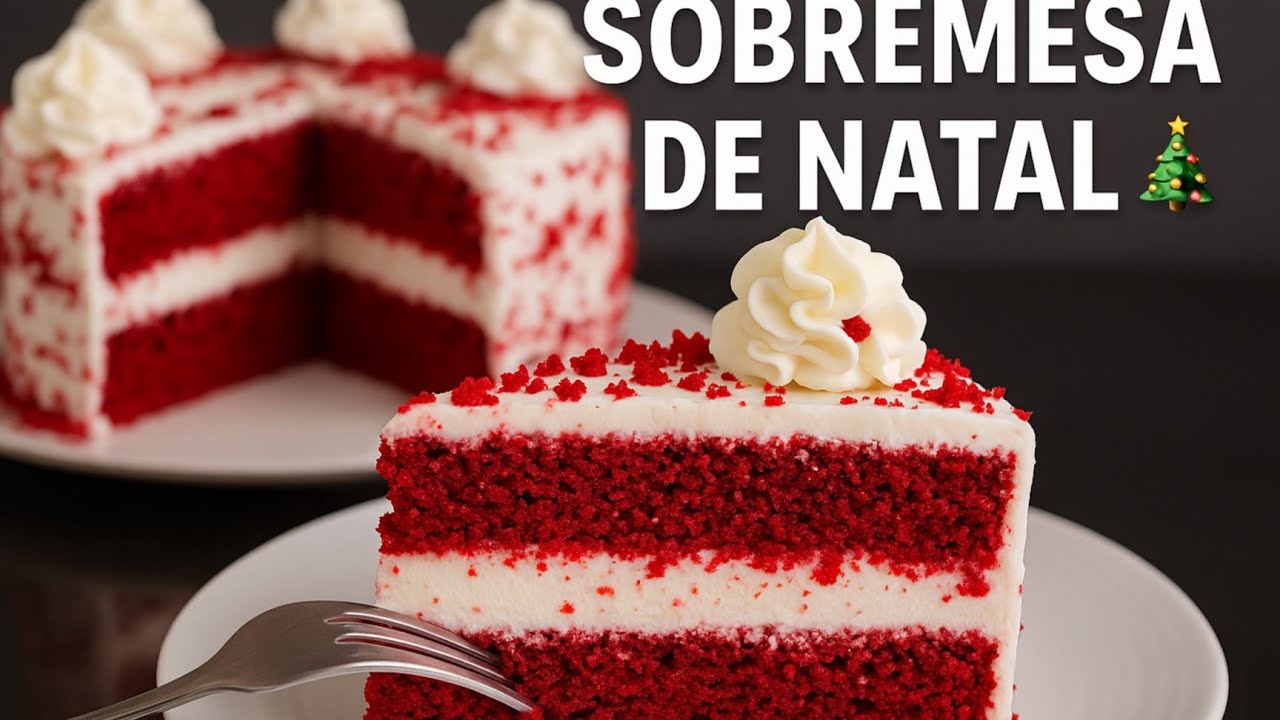 TORTA RED VELVET AVELUDADA das VITRINES FAMOSAS para sua CEIA de NATAL| ou PARA seu FAÇA e VENDA 