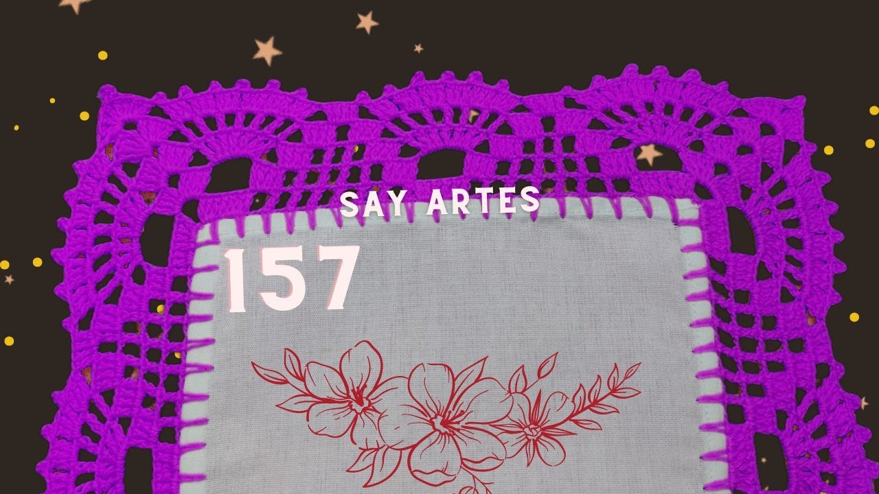 Puntilla 157 - de vuelta y vuelta para manteles y servilletas | Say Artes