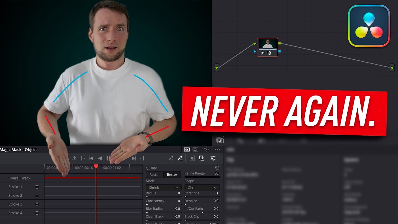 Stop Re-Tracking Magic Masks in Davinci Resolve!