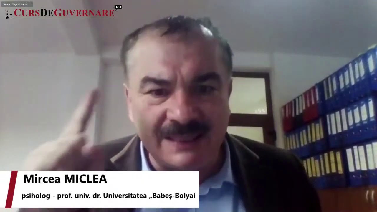 Mircea MICLEA, psiholog, prof. univ. dr. Universitatea „Babeș-Bolyai” - metacompetentele necesare