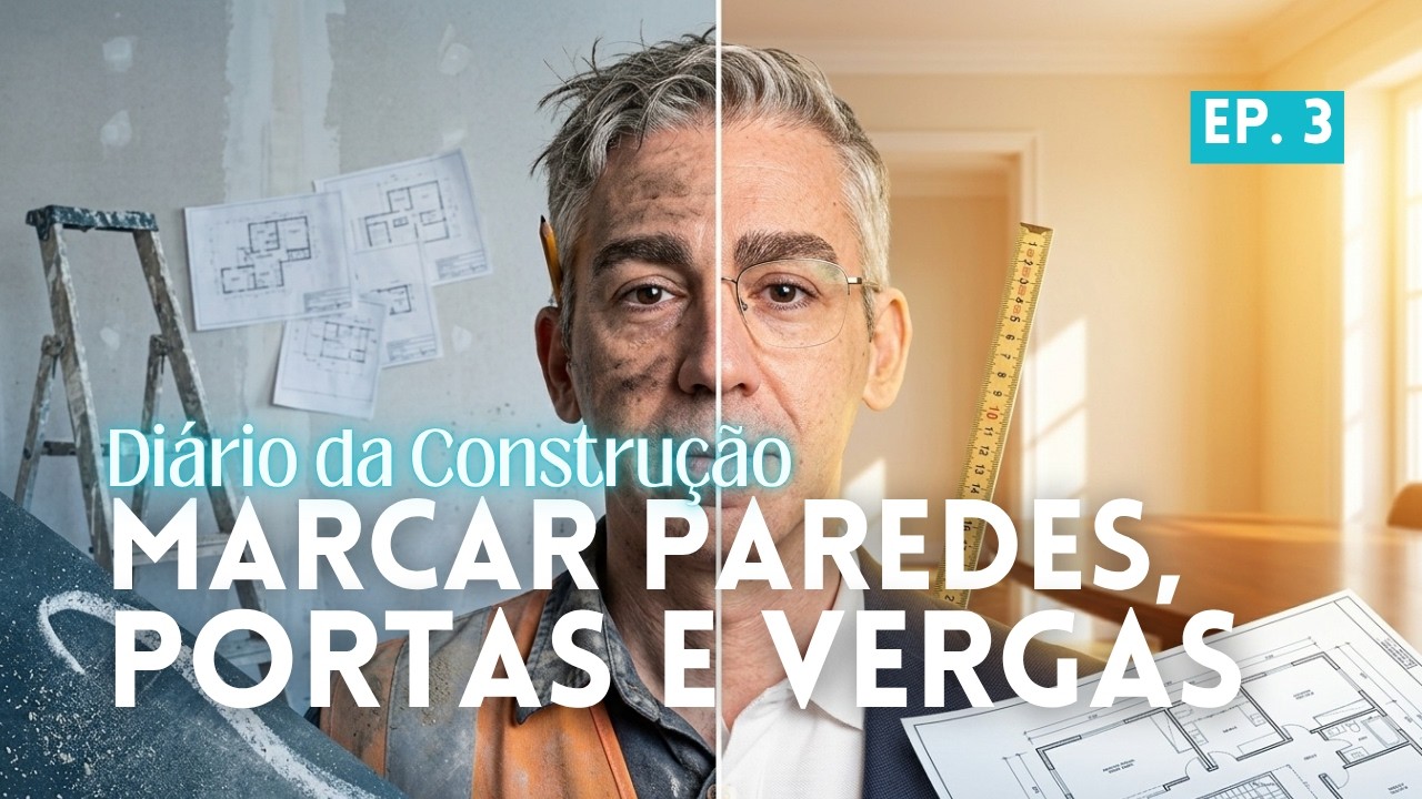 Como marcar paredes, portas e vergas numa casa? | Ep.3