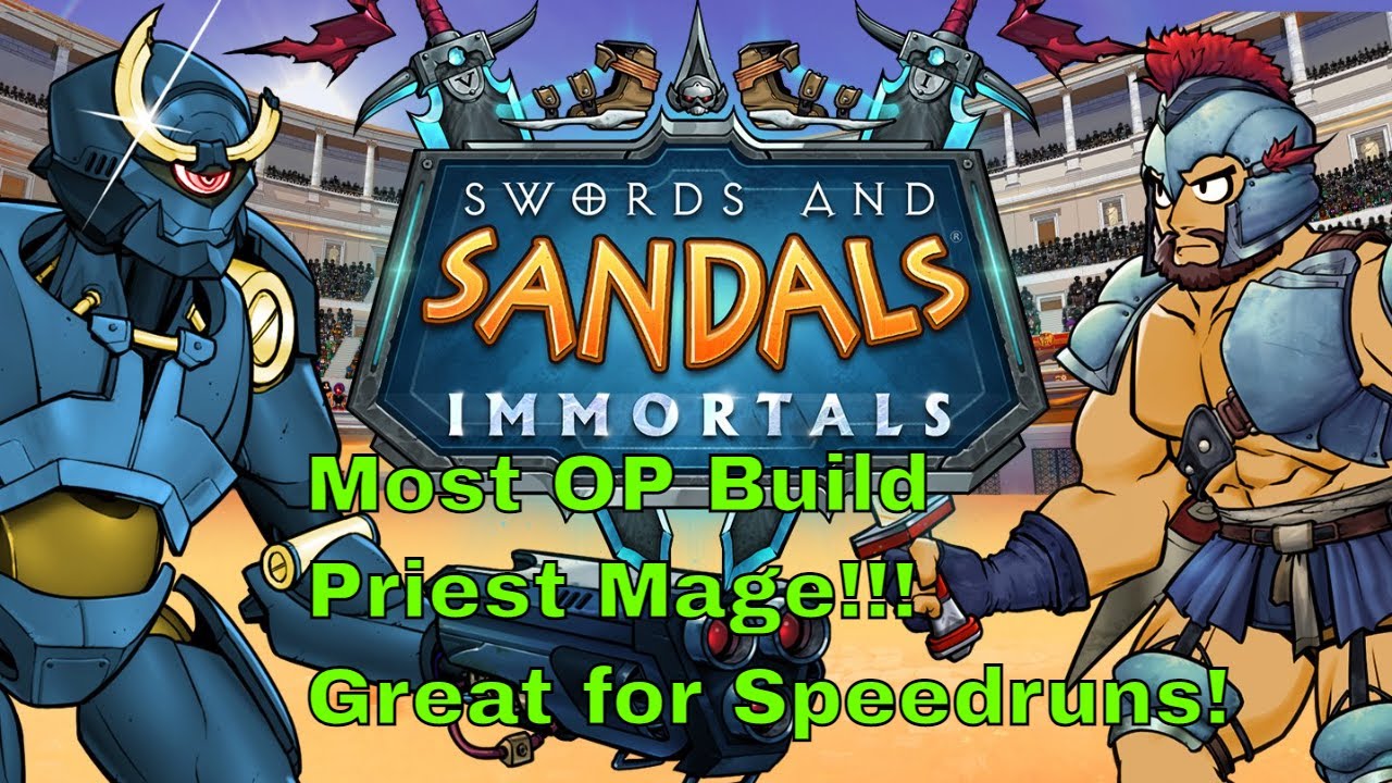 Swords and Sandals Immortals Lets Play Priest Mage Build OP Levels 1 - 23 with 5 Grand Champs Down!