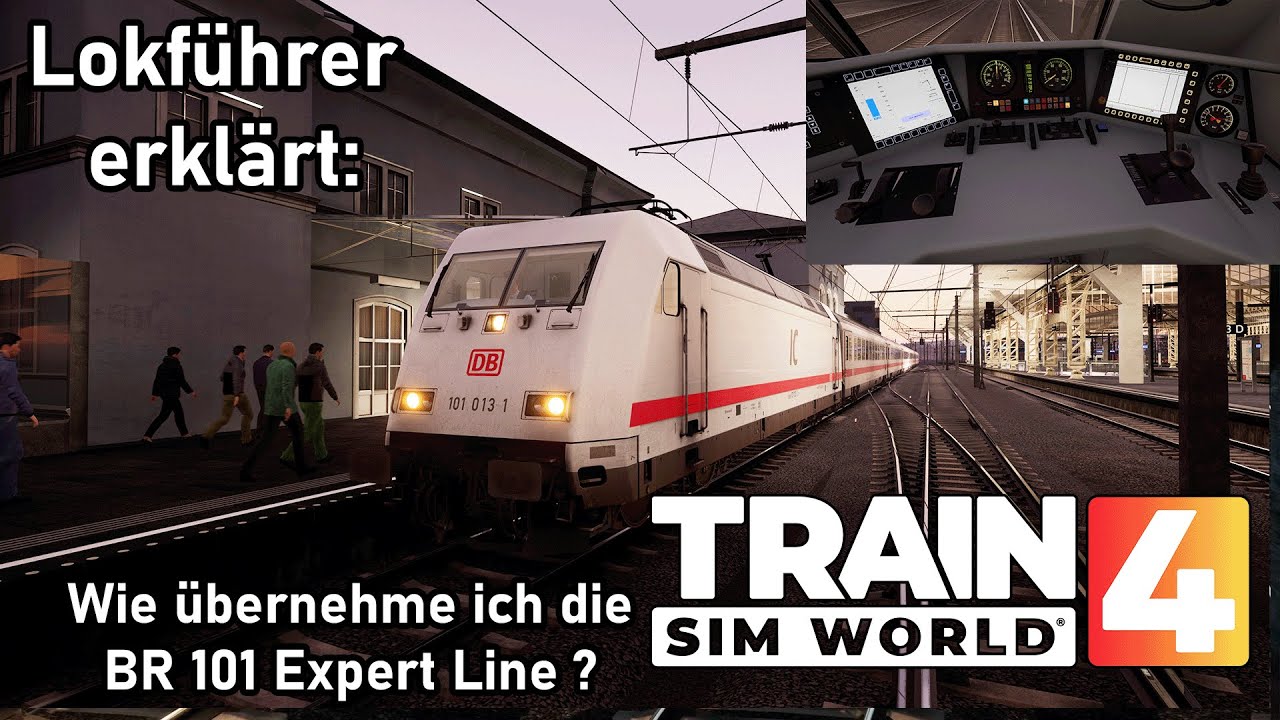 Lokführer erklärt Zugübernahme der Expert BR 101 / TSW 4