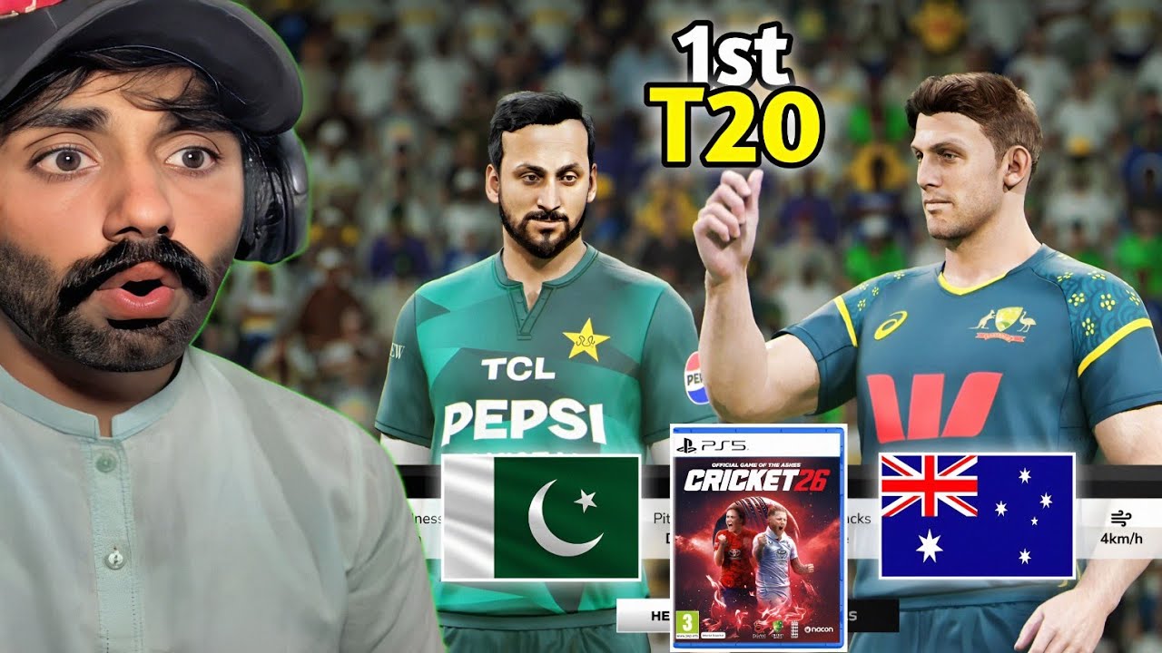 🔥 PAKISTAN 🇵🇰 vs AUSTRALIA 🇦🇺 | T20 SERIES 2026 | LAHORE | CRICKET 26 🔥PS5