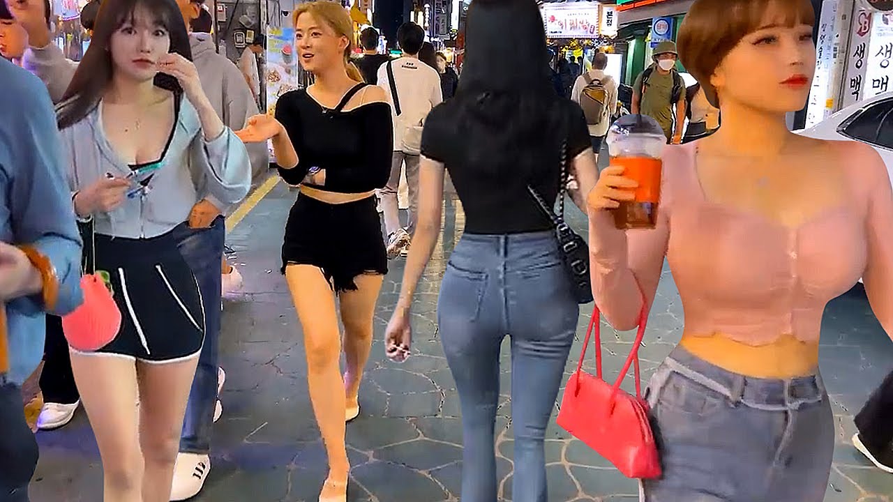[4K 건대 거리는 젊음의 거리네요 😎😎😎] 건대 거리는 맛집과 분위기있는 술집이 많아서 젊은 친구들이 많네요 😊😊😊 # 건대 # 건대입구역 # 서울 # 한국