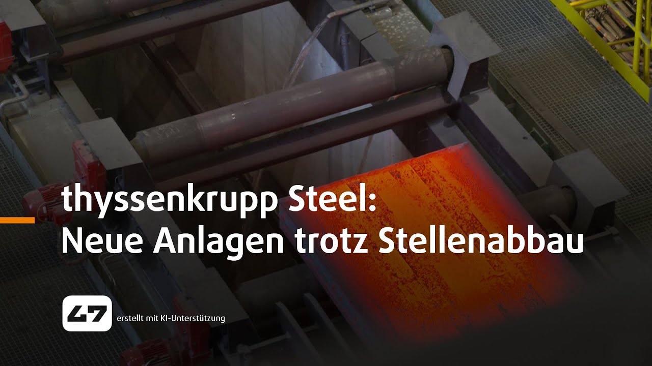 STUDIO 47 .live | THYSSENKRUPP STEEL: NEUE ANLAGEN TROTZ STELLENABBAU