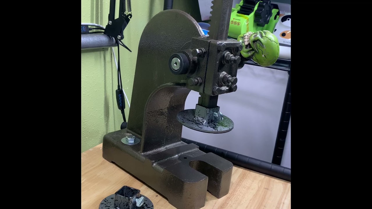 Harbor freight 1 ton arbor press for leather cutting dies
