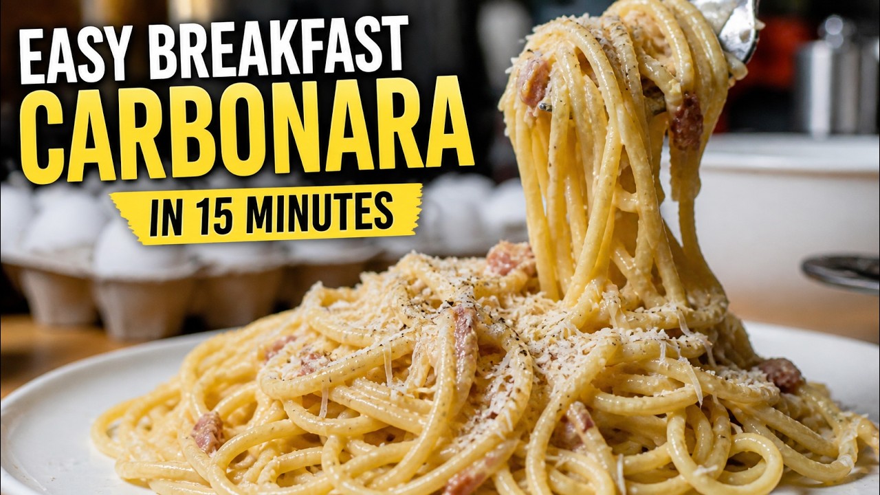 Lazy Bacon “Carbonara” in 15 Minutes (5 Ingredients)