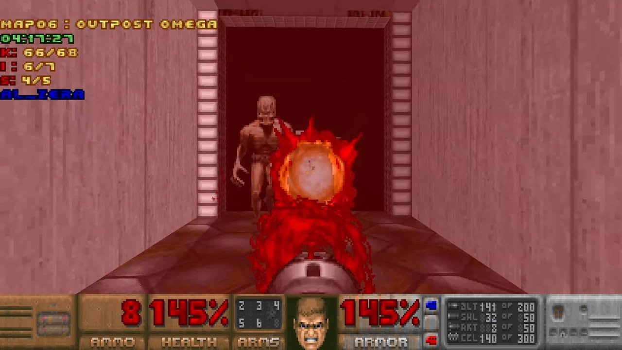 Doom 64 on Doom II - M6: Outpospt Omega - UV Max + Pistol Start