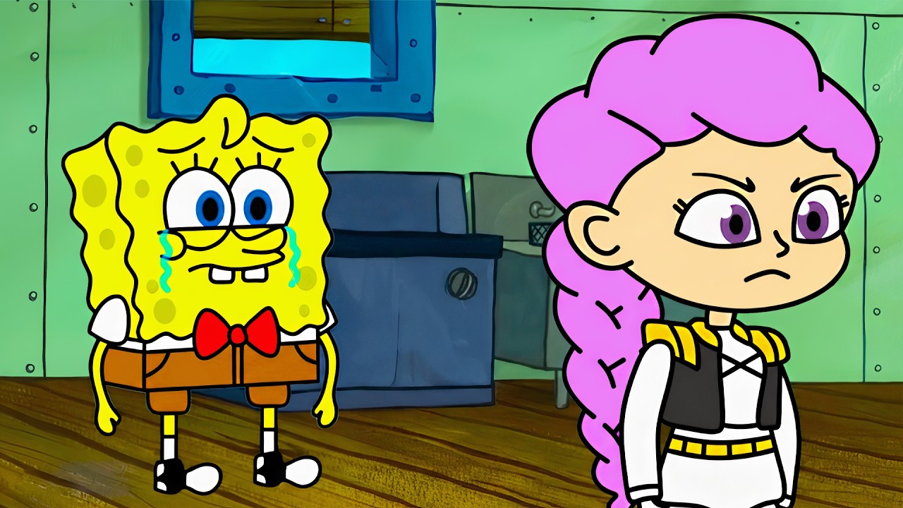SpongeBob Left His Friends Sad Story (KPop Demon Hunters Animation)