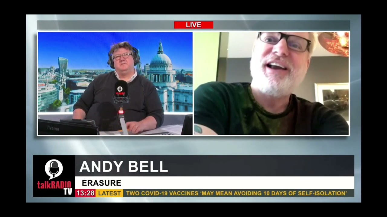 Talk Radio - Bob Mills interview with Andy Bell (Erasure) June 20, 2021