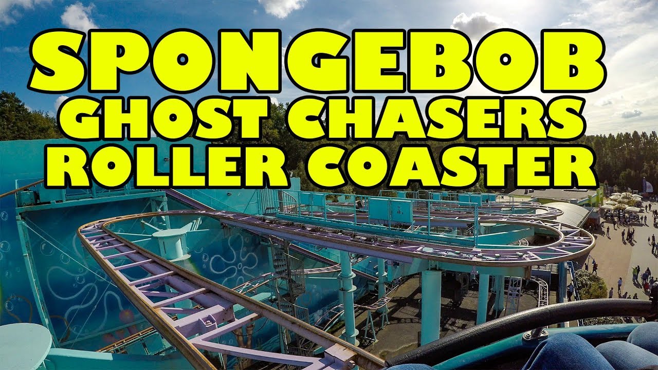 SpongeBob SquarePants Ghost Chasers Roller Coaster! Front Seat POV Movie Park Germany