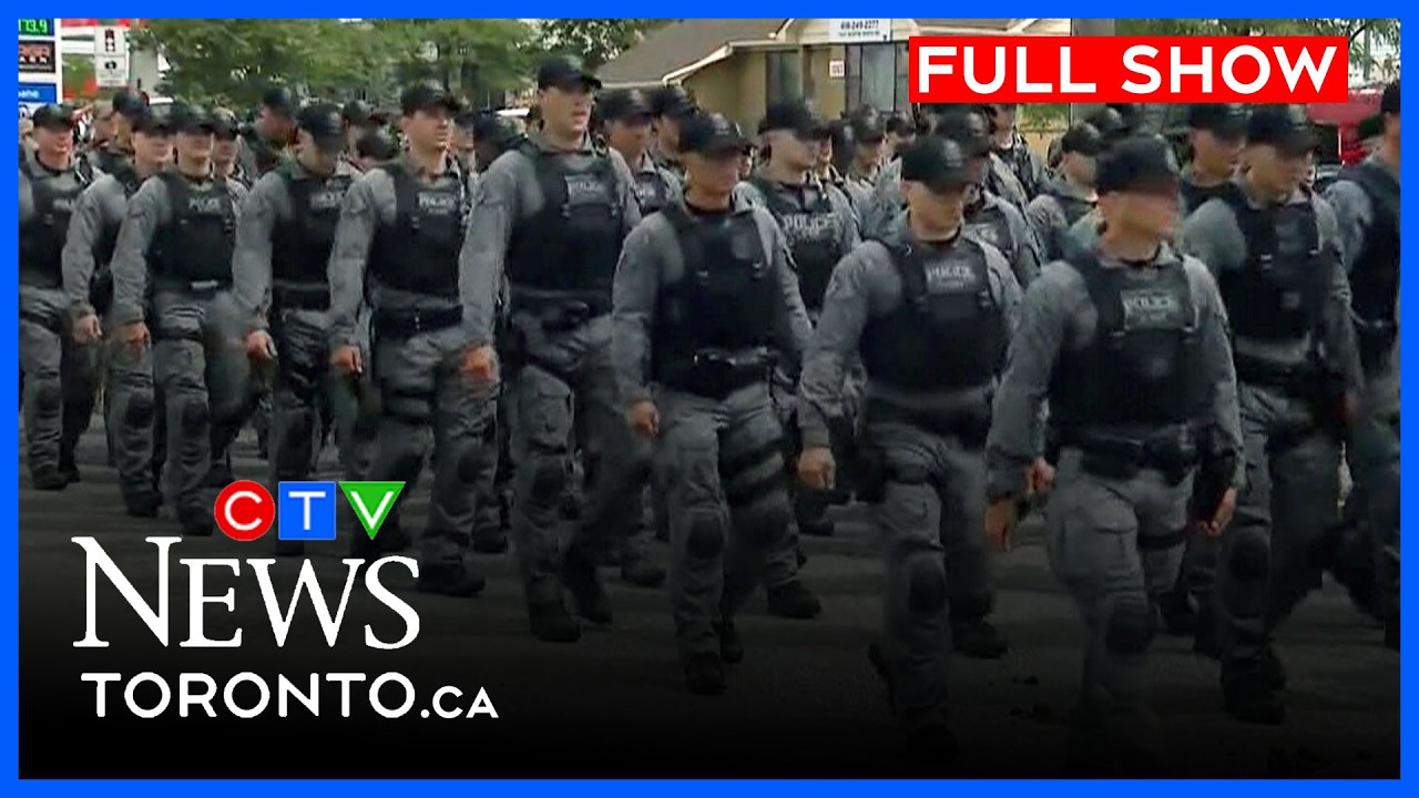 Траурная процессия в память о погибшем констебле Марке Пиниццотто | CTV News Toronto в полдень, 2...