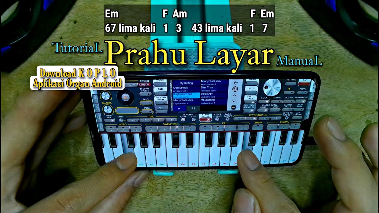 Tutorial Lagu MUDAH Untuk Pemula • PERAHU LAYAR Manual ORG