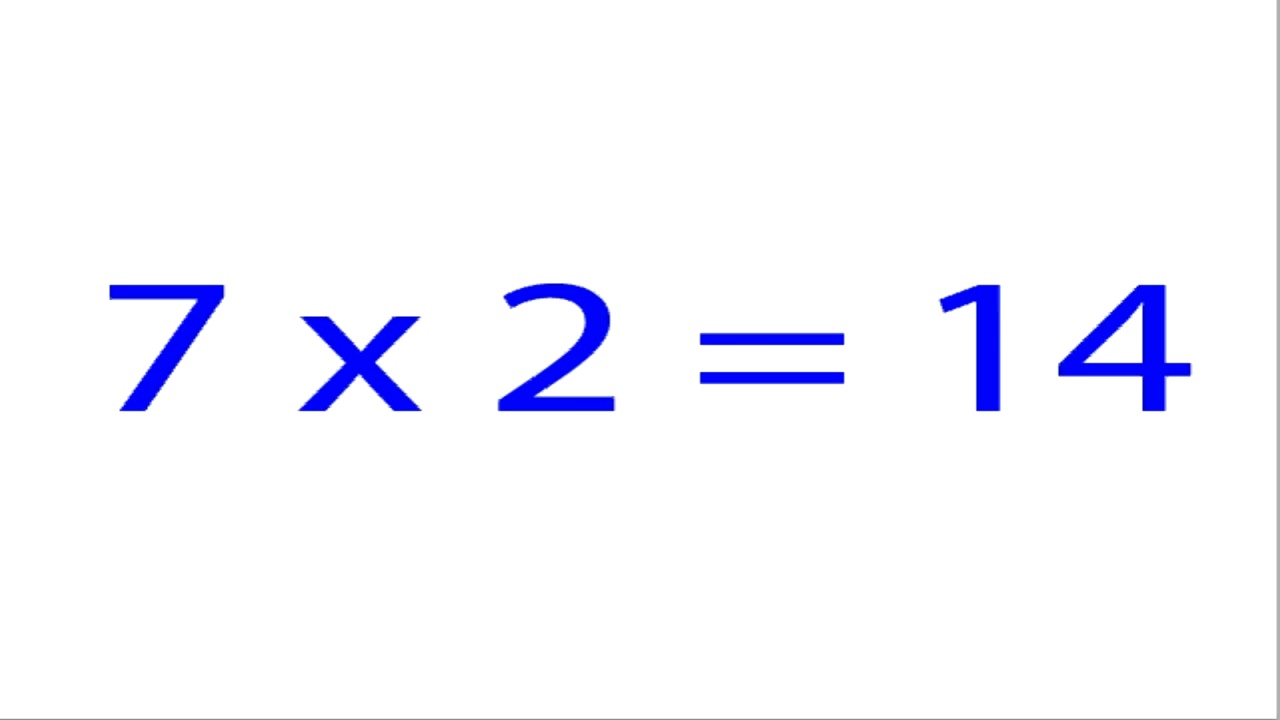 Flashcard, Multiply 7