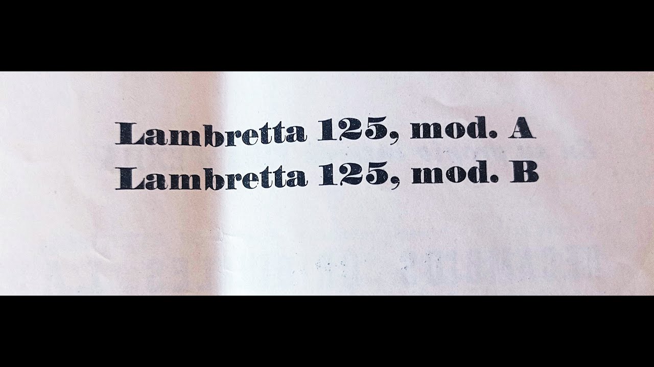 Lambretta 125LD Eibar de 1957 montaje de motor. Video 06