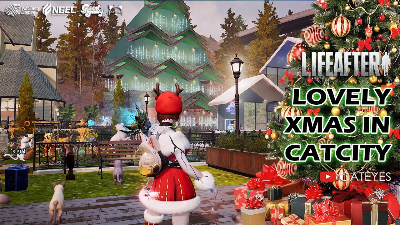 LIFEAFTER🎄Full Tutorial Basic Structures 🎅 Xmas in CATCITY Double Manor Design & Decor❓