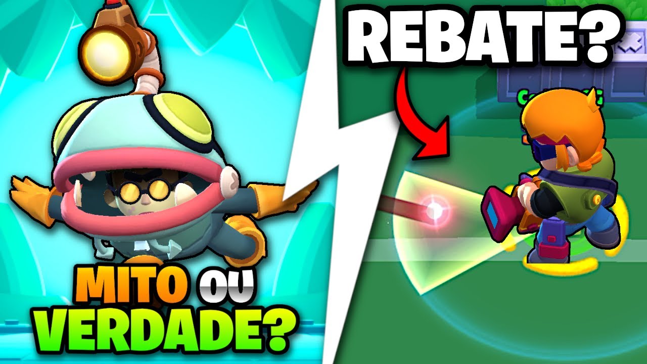 O laser do GLOWBERT é REFLETIDO pelo escudo do BUSTER? MITO OU VERDADE! BRAWL STARS!